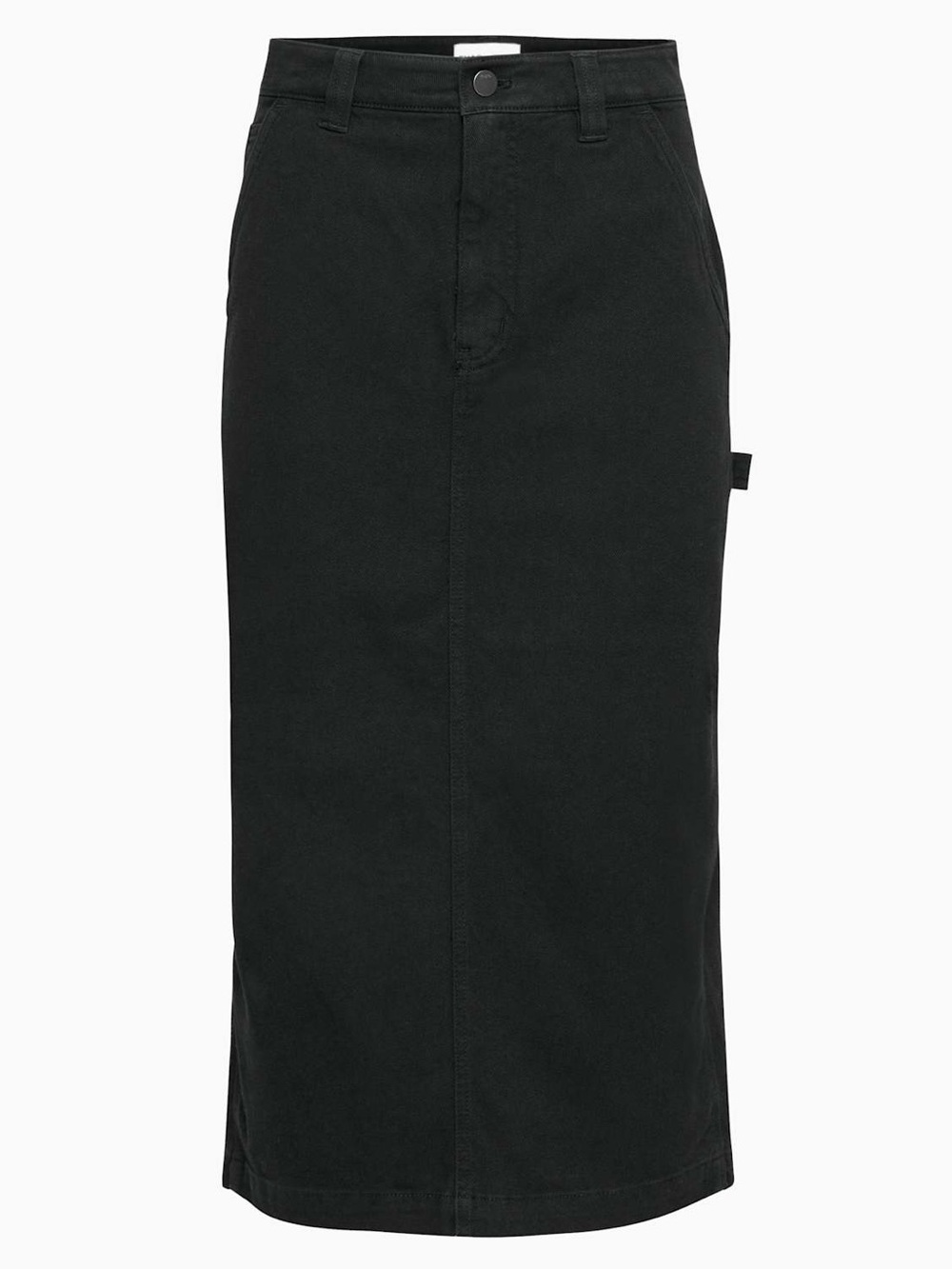 100% Cotton Tna Aritzia Greenwich Carpenter Midi Skirt Black Size 2 Great Cond.